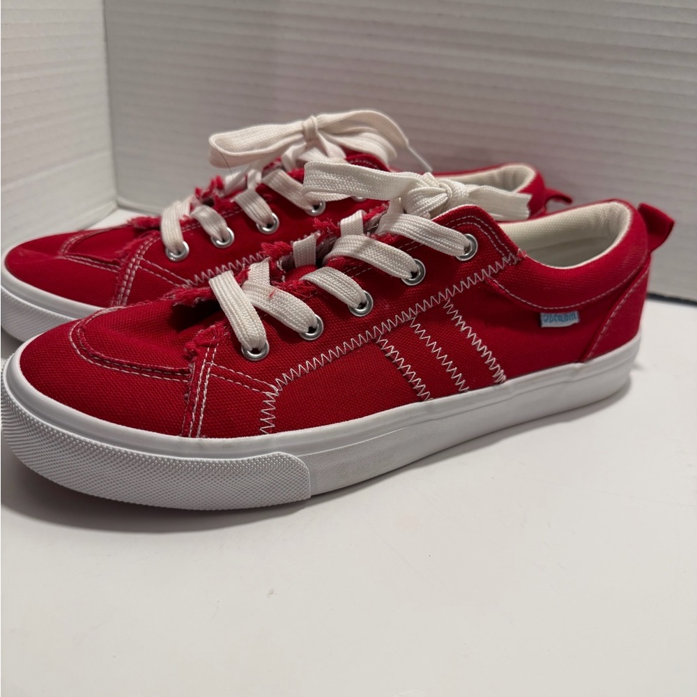 Red Canvas Sneakers